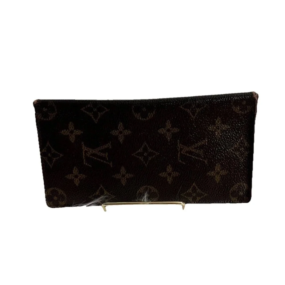 Louis‎ Vuitton Portefeuille Brazza Long Wallet Monogram Canvas Brown France